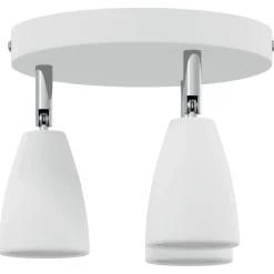 vidaXL Plafondspot met schijnwerpers Wit 19 x 19 x 14,5 cm Metaal