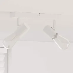 vidaXL Plafondspot met schijnwerpers Wit 26 x 6,5 x 11,5 cm Metaal