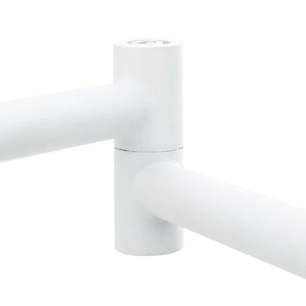 vidaXL Plafondspot met schijnwerpers Wit 176,5 x 12,5 x 13,5 cm Metaal