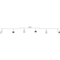 vidaXL Plafondspot met schijnwerpers Wit 176,5 x 12,5 x 13,5 cm Metaal