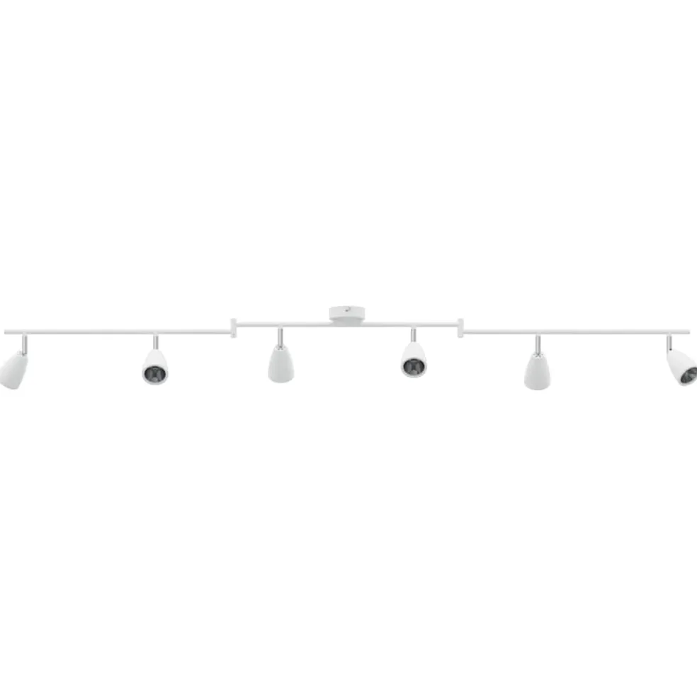 vidaXL Plafondspot met schijnwerpers Wit 176,5 x 12,5 x 13,5 cm Metaal