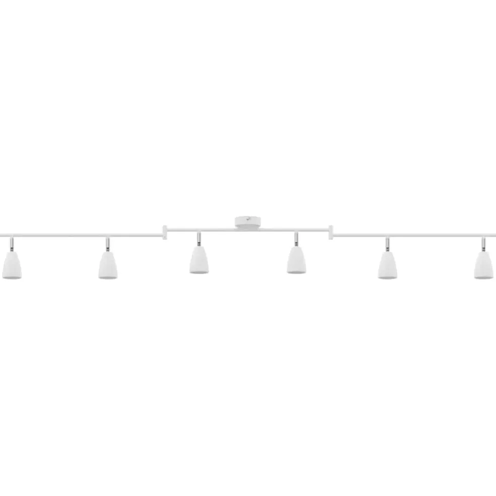 vidaXL Plafondspot met schijnwerpers Wit 176,5 x 12,5 x 13,5 cm Metaal