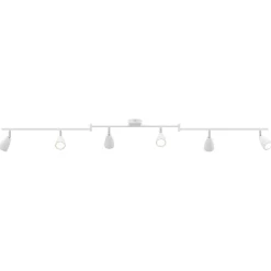 vidaXL Plafondspot met schijnwerpers Wit 176,5 x 12,5 x 13,5 cm Metaal