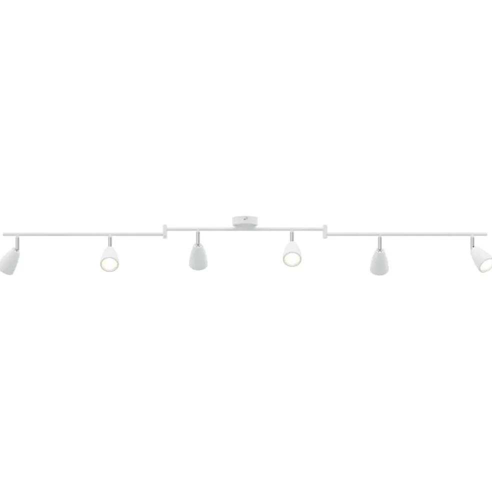 vidaXL Plafondspot met schijnwerpers Wit 176,5 x 12,5 x 13,5 cm Metaal