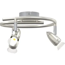 vidaXL Plafondspot met schijnwerpers Wit 26 x 26 x 16 cm Metaal
