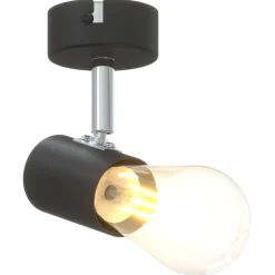 vidaXL Plafondspot met schijnwerpers Nikkel 61 x 10 x 12,5 cm Metaal