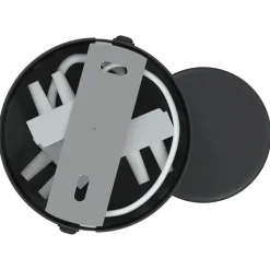 vidaXL Plafondspot met schijnwerpers Nikkel 61 x 10 x 12,5 cm Metaal