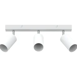 vidaXL Plafondspot met schijnwerpers Wit 38 x 6 x 16 cm Metaal