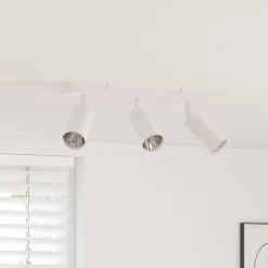 vidaXL Plafondspot met schijnwerpers Wit 38 x 6 x 16 cm Metaal