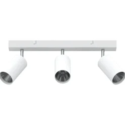 vidaXL Plafondspot met schijnwerpers Wit 38 x 6 x 16 cm Metaal