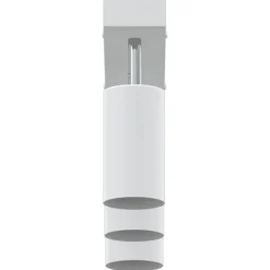 vidaXL Plafondspot met schijnwerpers Wit 38 x 6 x 16 cm Metaal