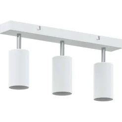 vidaXL Plafondspot met schijnwerpers Wit 38 x 6 x 16 cm Metaal