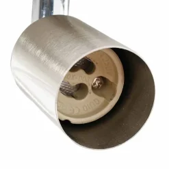 vidaXL Plafondspot met schijnwerpers Nikkel 12 x 8 cm Staal