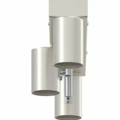 vidaXL Plafondspot met schijnwerpers Nikkel 38 x 6,5 x 11,5 cm Metaal