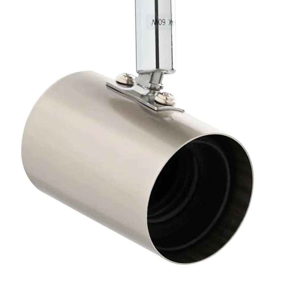 vidaXL Plafondspot met schijnwerpers Nikkel 39 x 10,5 x 10,5 cm Staal
