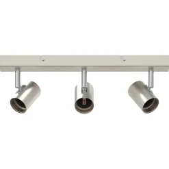 vidaXL Plafondspot met schijnwerpers Nikkel 39 x 10,5 x 10,5 cm Staal