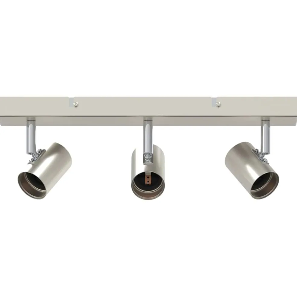 vidaXL Plafondspot met schijnwerpers Nikkel 39 x 10,5 x 10,5 cm Staal