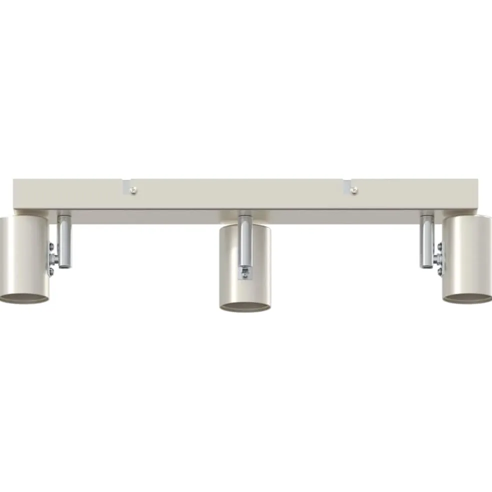 vidaXL Plafondspot met schijnwerpers Nikkel 39 x 10,5 x 10,5 cm Staal