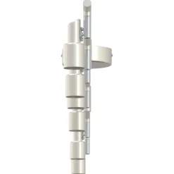 vidaXL Plafondspot met schijnwerpers Nikkel 176,5 x 9,5 x 14 cm Staal