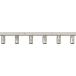 vidaXL Plafondspot met schijnwerpers Nikkel 73 x 6,5 x 11,5 cm Metaal