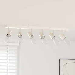 vidaXL Plafondspot met schijnwerpers Nikkel 73 x 6,5 x 11,5 cm Metaal