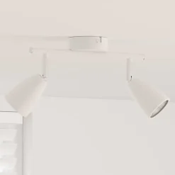 vidaXL Plafondspot met schijnwerpers Wit 25.5 x 8 x 16 cm Metaal