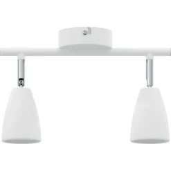 vidaXL Plafondspot met schijnwerpers Wit 25.5 x 8 x 16 cm Metaal