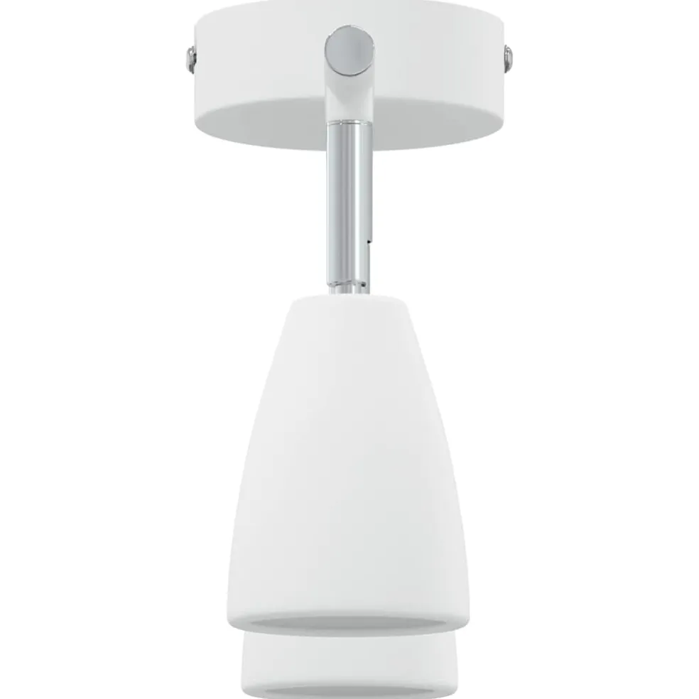 vidaXL Plafondspot met schijnwerpers Wit 25.5 x 8 x 16 cm Metaal