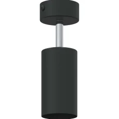 vidaXL Plafondspot met schijnwerpers Zwart 6 x 6 x 16 cm Metaal