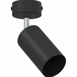 vidaXL Plafondspot met schijnwerpers Zwart 6 x 6 x 16 cm Metaal
