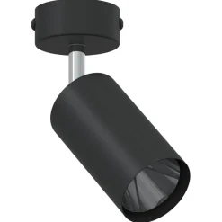 vidaXL Plafondspot met schijnwerpers Zwart 6 x 6 x 16 cm Metaal