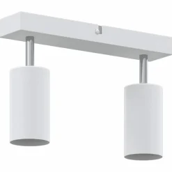 vidaXL Plafondspot met schijnwerpers Wit 26 x 6 x 16 cm Metaal