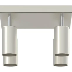 vidaXL Plafondspot met schijnwerpers Nikkel 26 x 26 x 16 cm Metaal