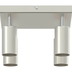 vidaXL Plafondspot met schijnwerpers Nikkel 26 x 26 x 16 cm Metaal