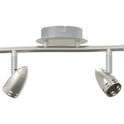 vidaXL Plafondspot met schijnwerpers Nikkel 27 x 10 x 12 cm Metaal