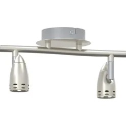 vidaXL Plafondspot met schijnwerpers Nikkel 27 x 10 x 12 cm Metaal