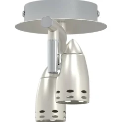 vidaXL Plafondspot met schijnwerpers Nikkel 27 x 10 x 12 cm Metaal