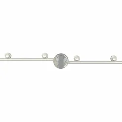vidaXL Plafondspot met schijnwerpers Nikkel 70 x 9 x 12,5 cm Staal