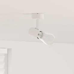 vidaXL Plafondspot met schijnwerpers Wit 6,5 x 6 x 11,5 cm Metaal