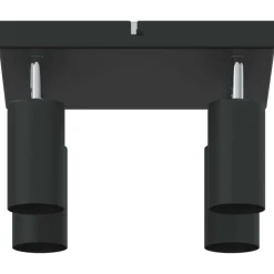 vidaXL Plafondspot met schijnwerpers Zwart 26 x 26 x 16 cm Metaal