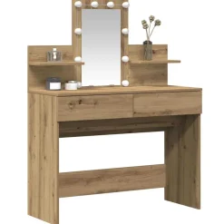 vidaXL Plafondtafel Artisan Eiken 100 x 40 x 130 cm Bewerkt hout