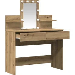 vidaXL Plafondtafel Artisan Eiken 100 x 40 x 130 cm Bewerkt hout
