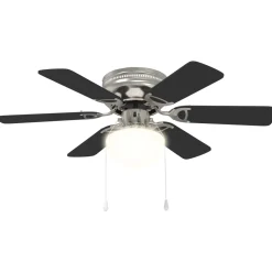 vidaXL Plafondventilator met licht Ø 82 cm Zwart
