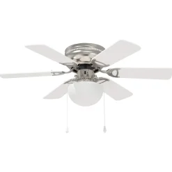 vidaXL Plafondventilator met licht Ø 82 cm Wit