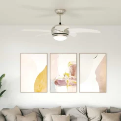 vidaXL Plafondventilator met licht en afstandsbediening Ø 130 cm