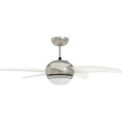 vidaXL Plafondventilator met licht en afstandsbediening Ø 130 cm