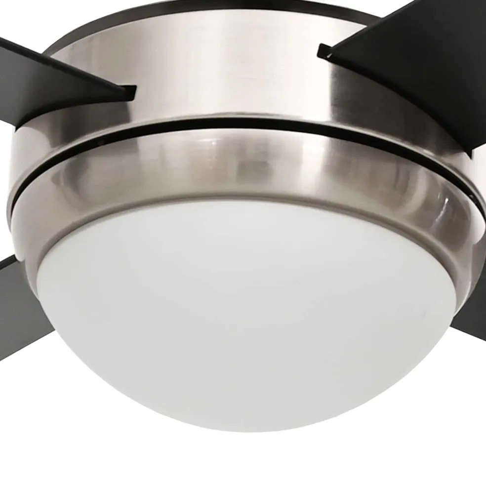 vidaXL Plafondventilator met licht en afstandsbediening Ø 130 cm Zwart