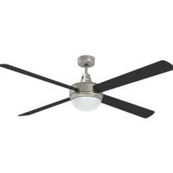 vidaXL Plafondventilator met lamp afstandsbediening 76 cm donkerbruin