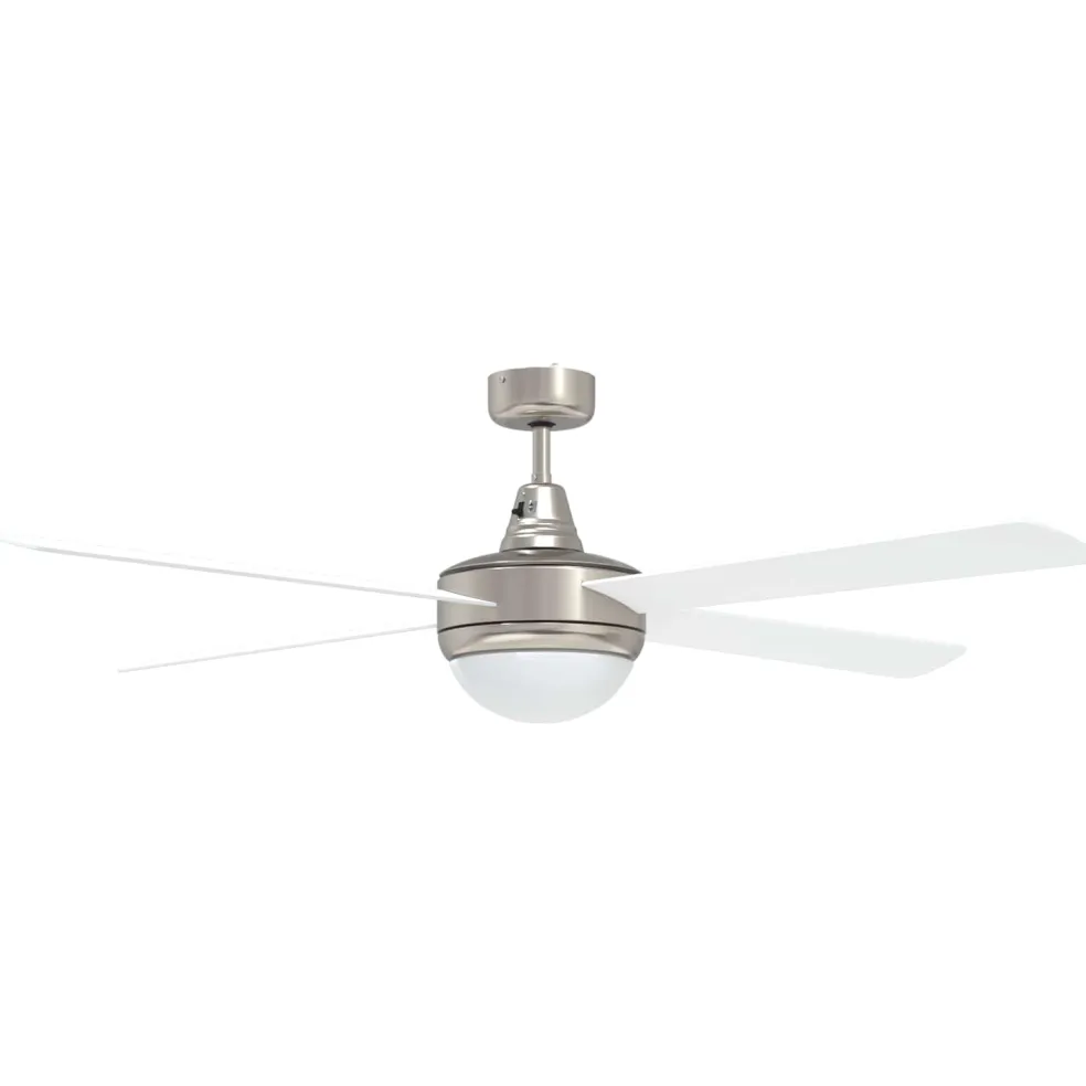 vidaXL Plafondventilator met licht en afstandsbediening Ø 130 cm Wit