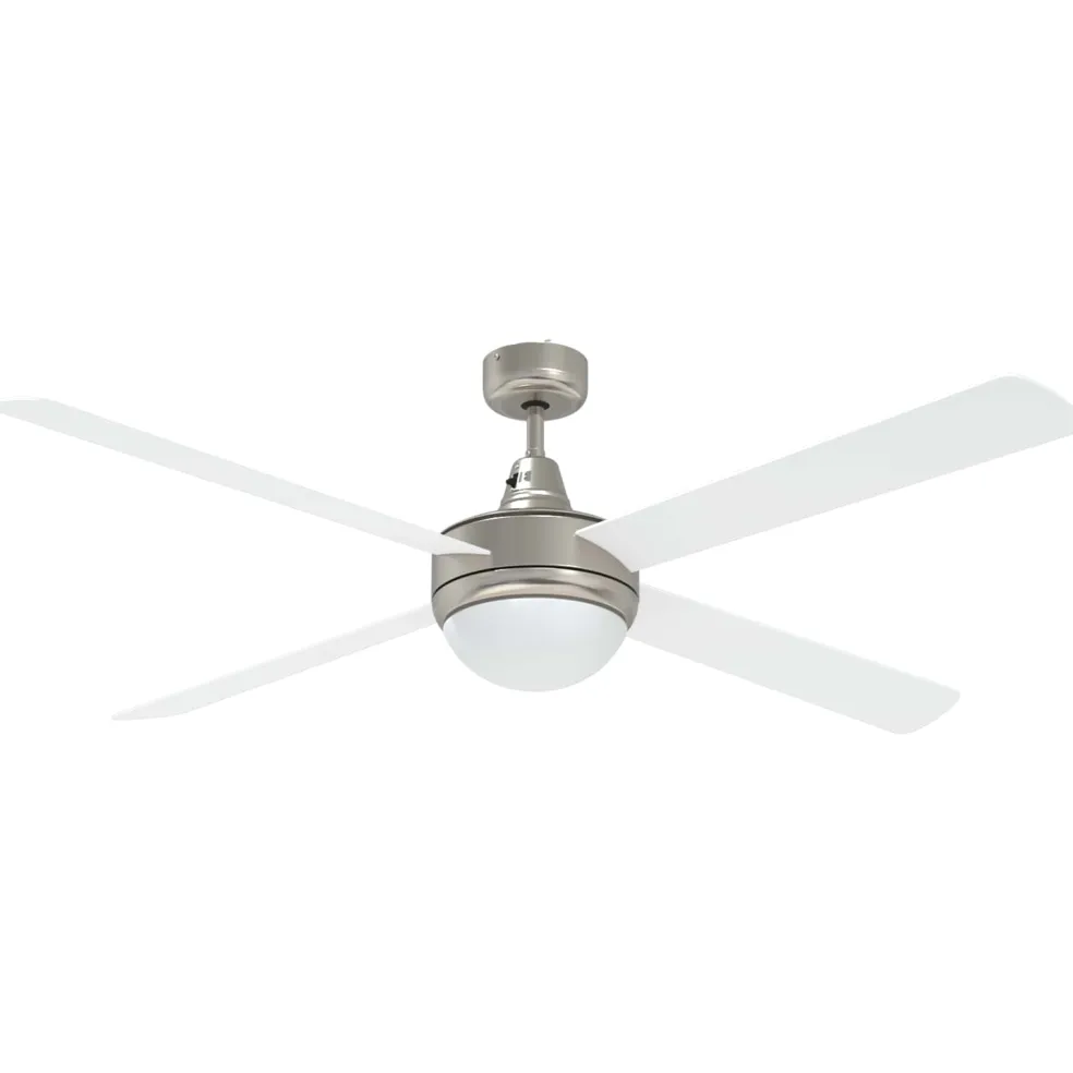 vidaXL Plafondventilator met licht en afstandsbediening Ø 130 cm Wit